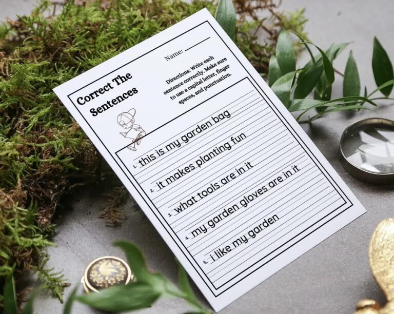 10 Printable Correct The Sentences Worksheets 1st 2nd Grade Preschool Worksheets Kindergarten Worksheets ELA Worksheets