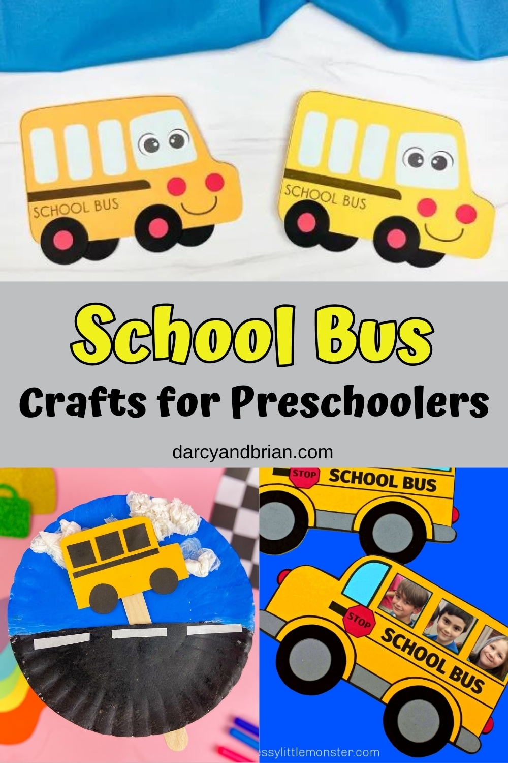 12 School Bus Crafts For Preschoolers Back To School Activities
