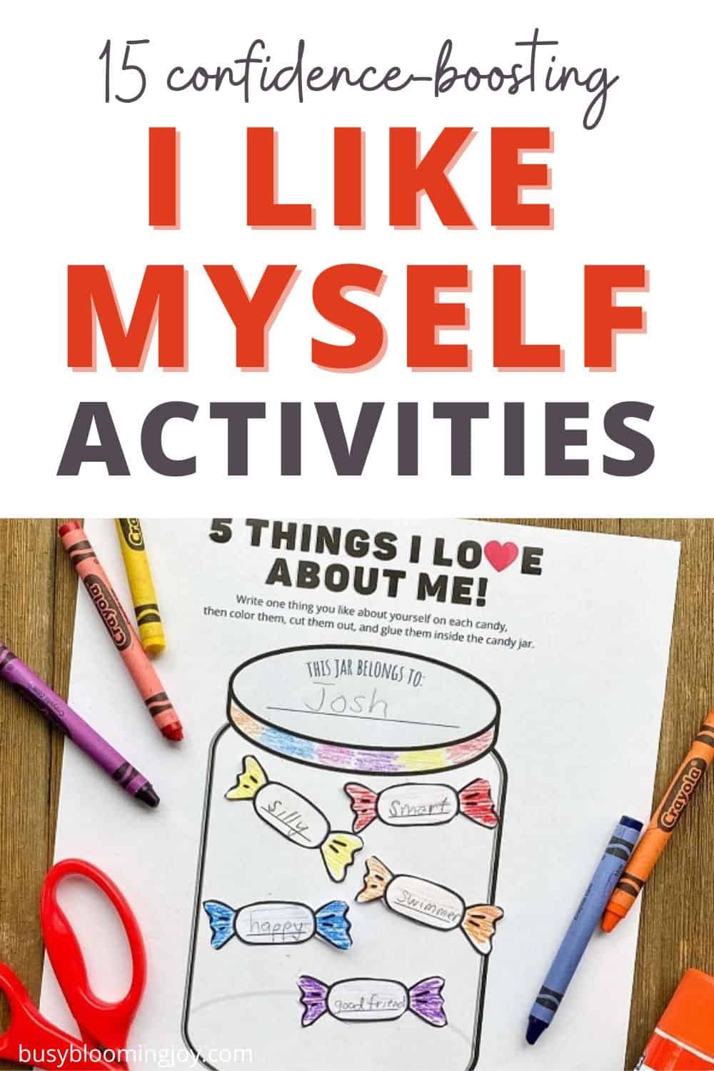Free Printable I Like Myself Worksheet Free Printable I Like Myself Worksheet
