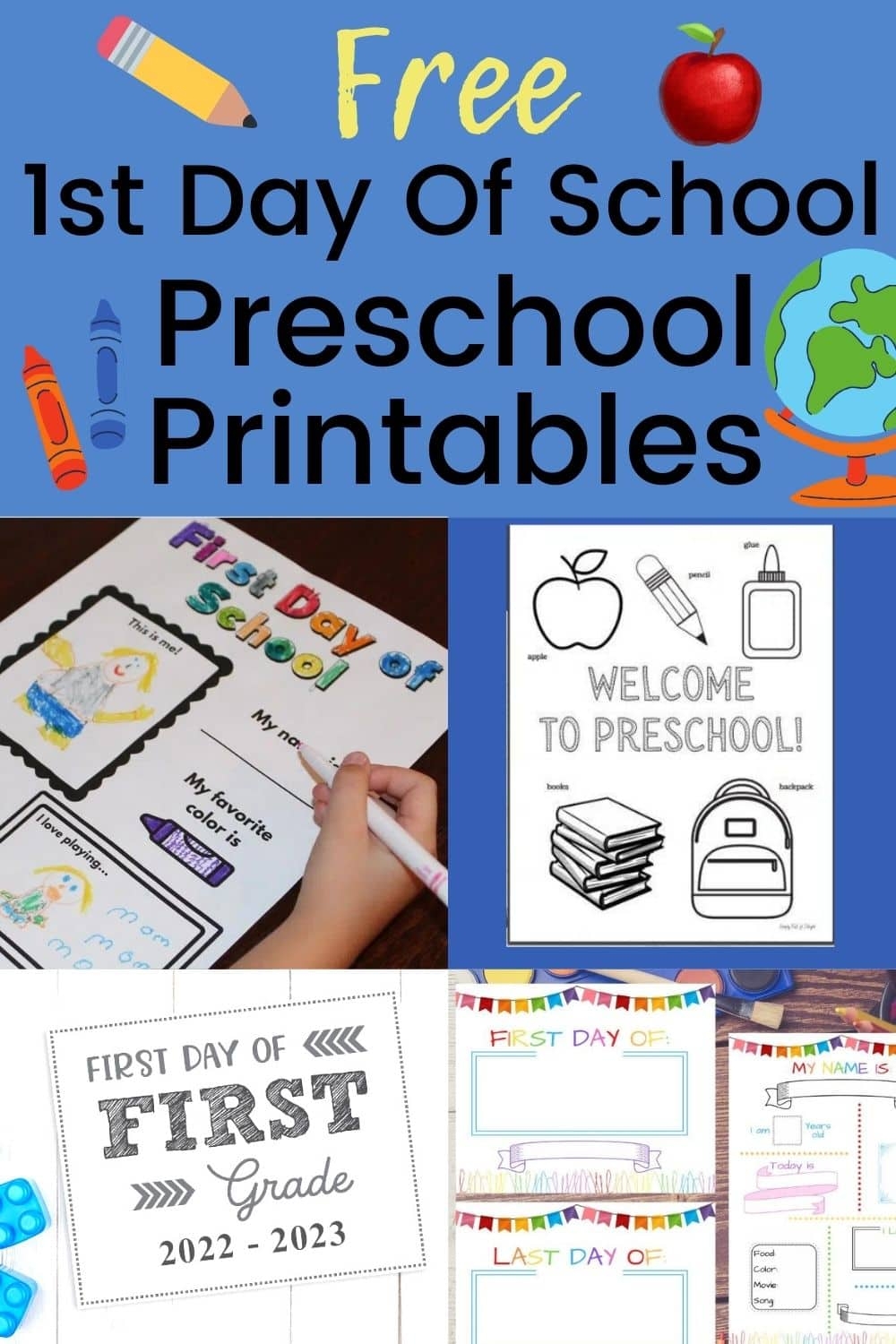 16 Free First Day Of Preschool Printables Simply Full Of Delight
