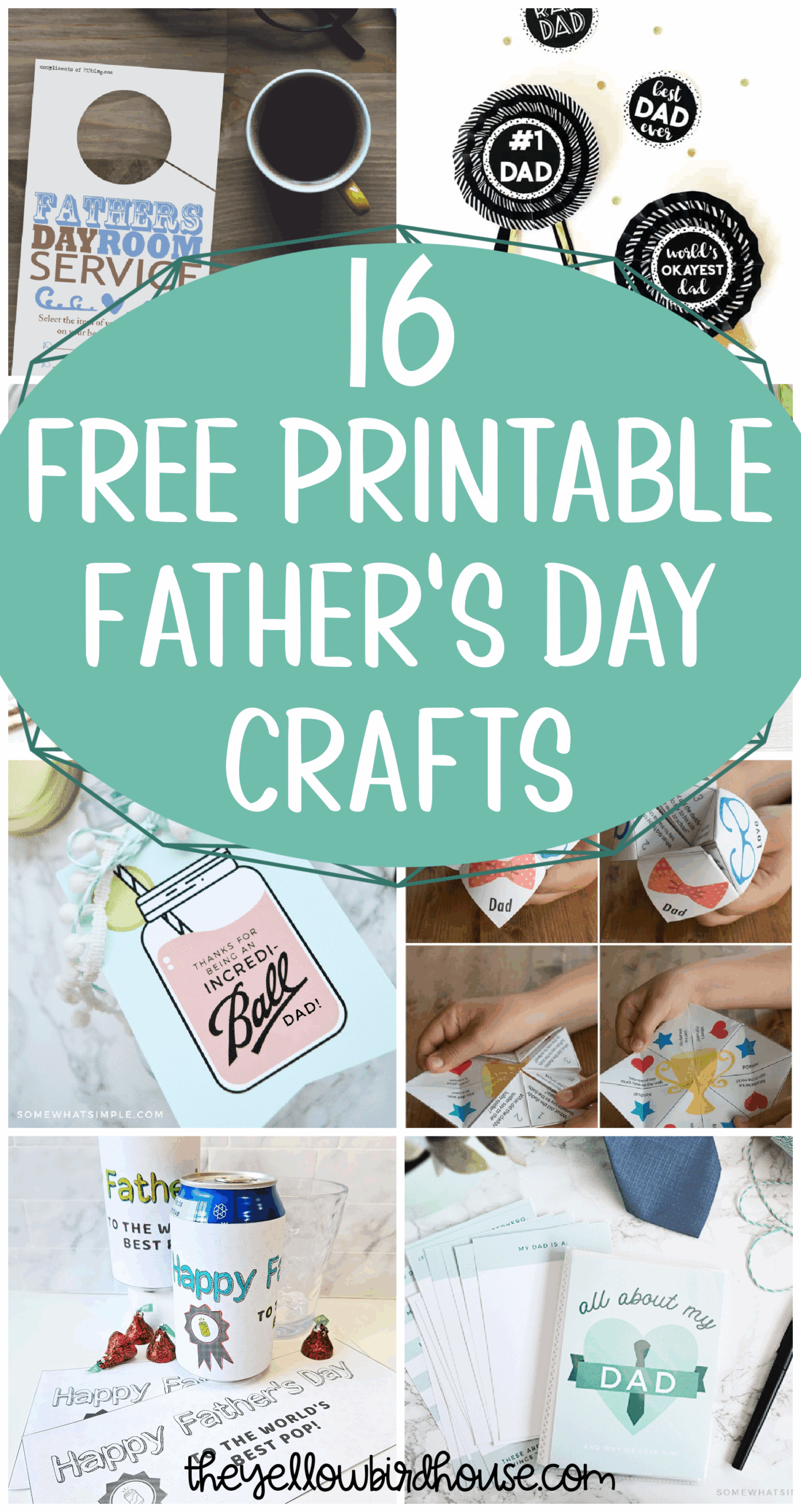 16 Free Printable Father s Day Crafts The Yellow Birdhouse