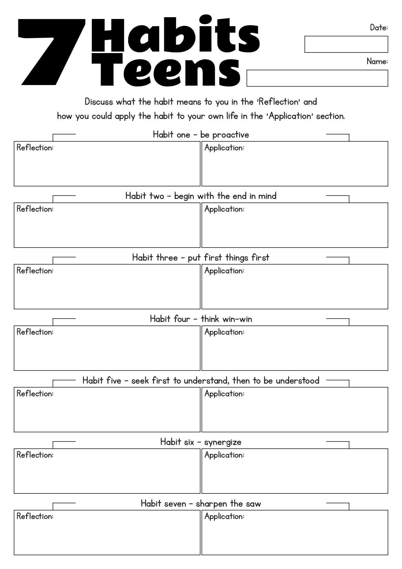 17 7 Habits Worksheets Free PDF At Worksheeto