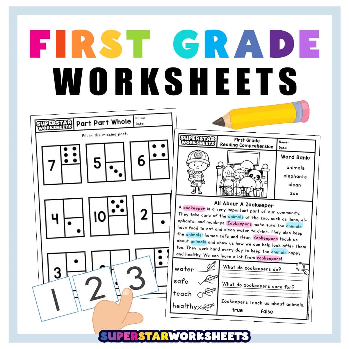 Free Printable 1st Grade Handwriting Worksheets