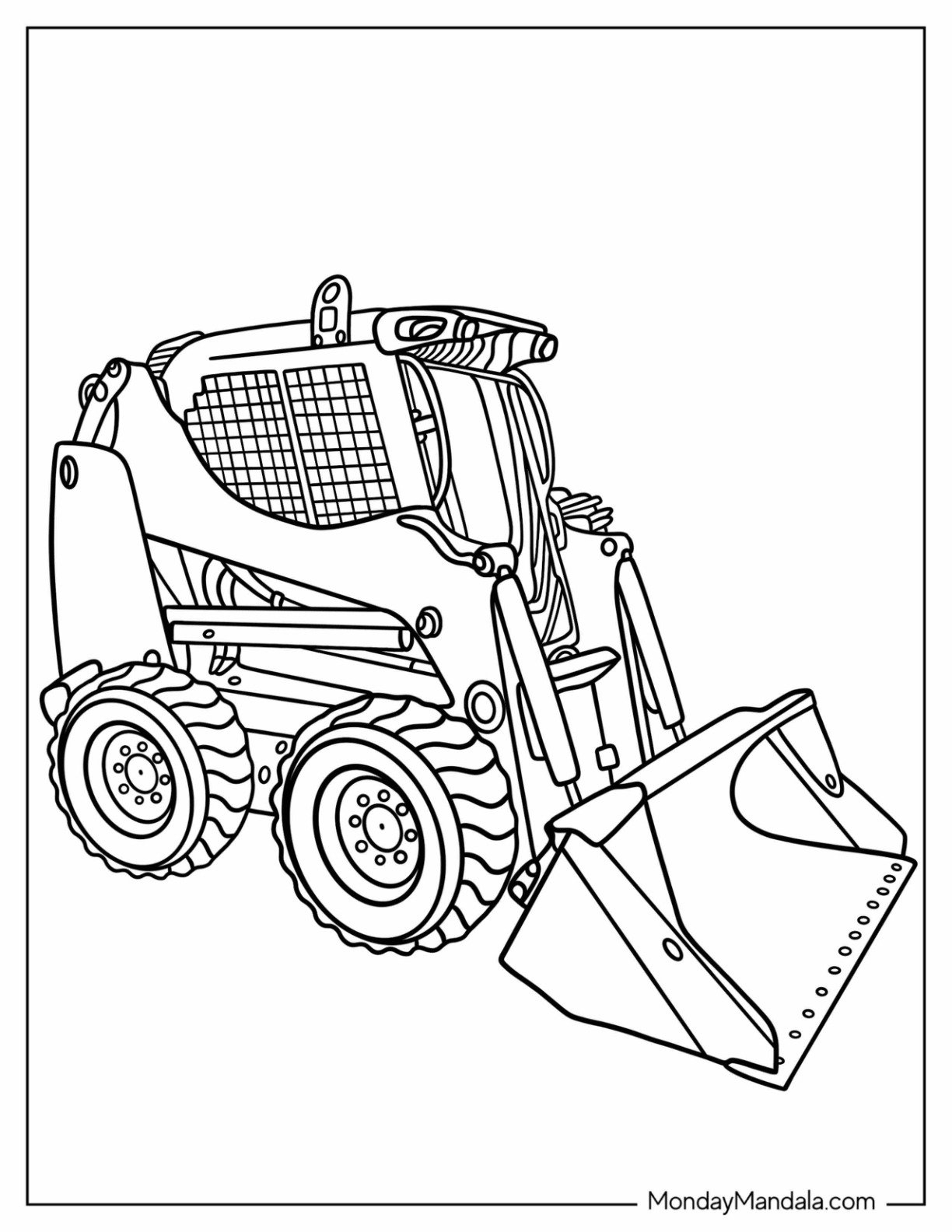20 Bulldozer Coloring Pages Free PDF Printables 