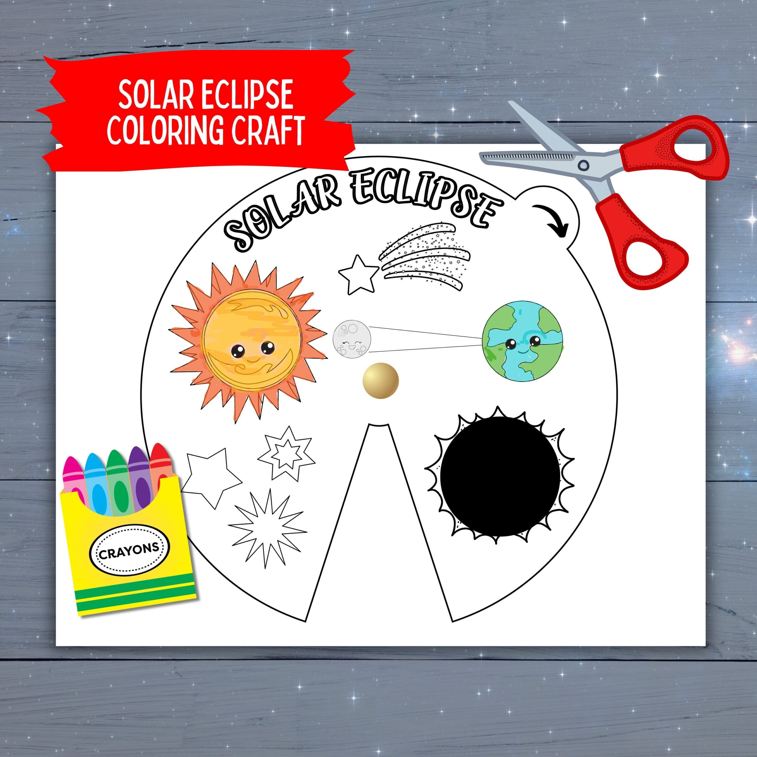 Printable Preschool Solar Eclipse