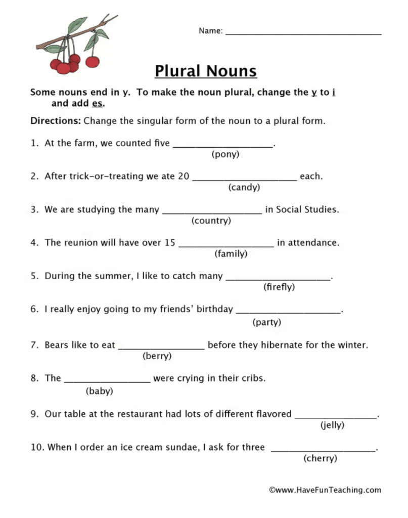 23 First Grade Grammar Worksheets That Teach The Basics The 