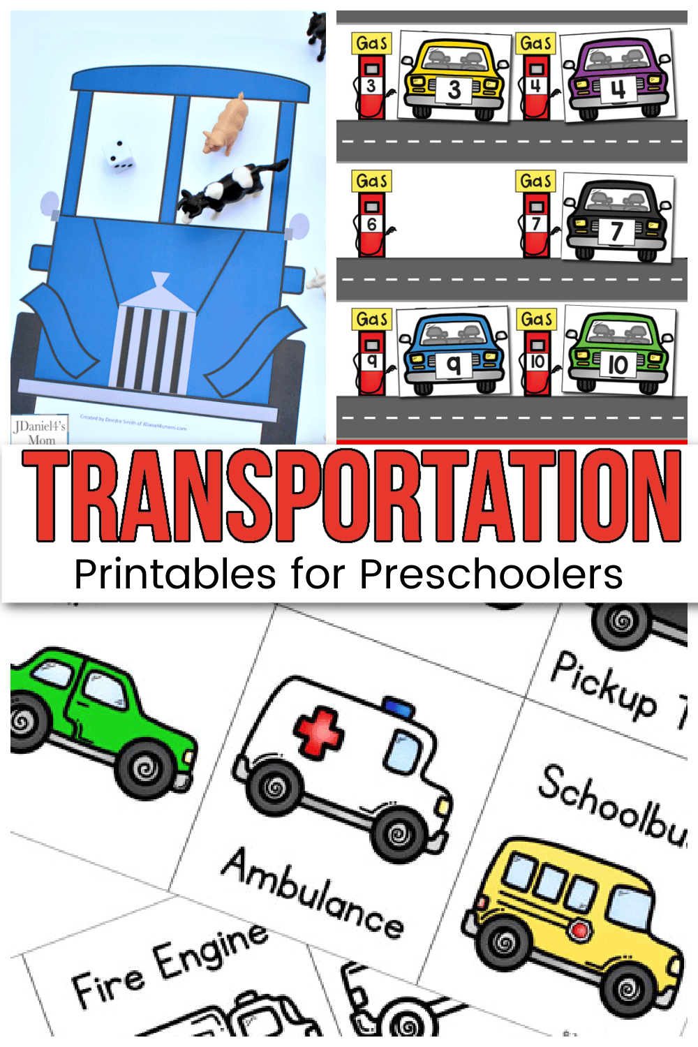25 Preschool Transportation Theme Printables