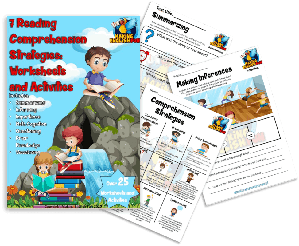 25 Reading Comprehension Strategies Workbook All Seven 
