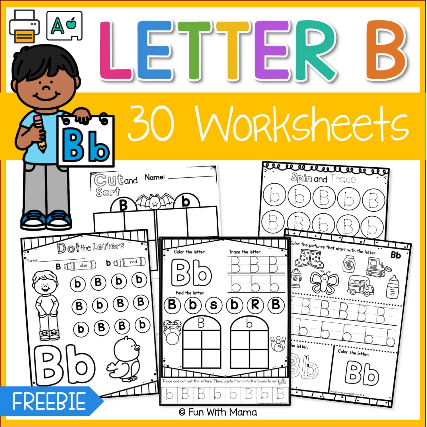 Words Beginning With B Kindergarten Worksheet