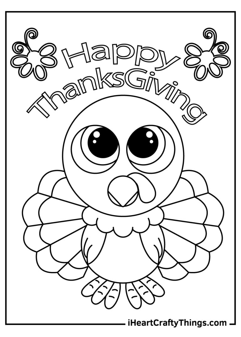 40 Turkey Coloring Pages Free Printables For Thanksgiving