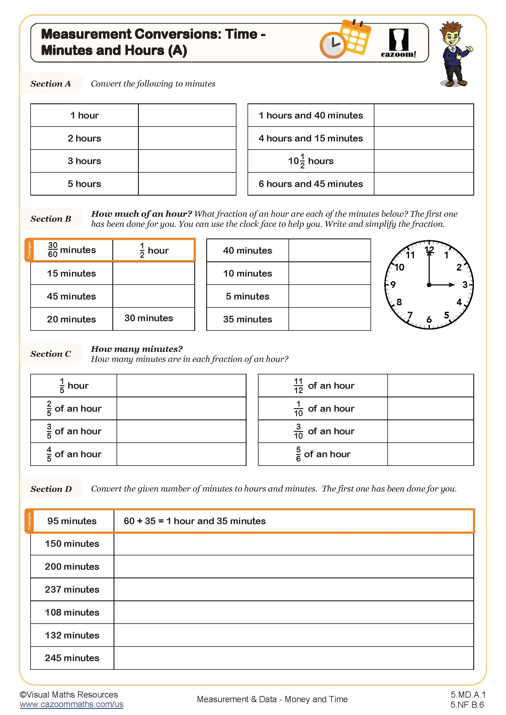 5th Grade Math Worksheets PDF Printable PDF Worksheets