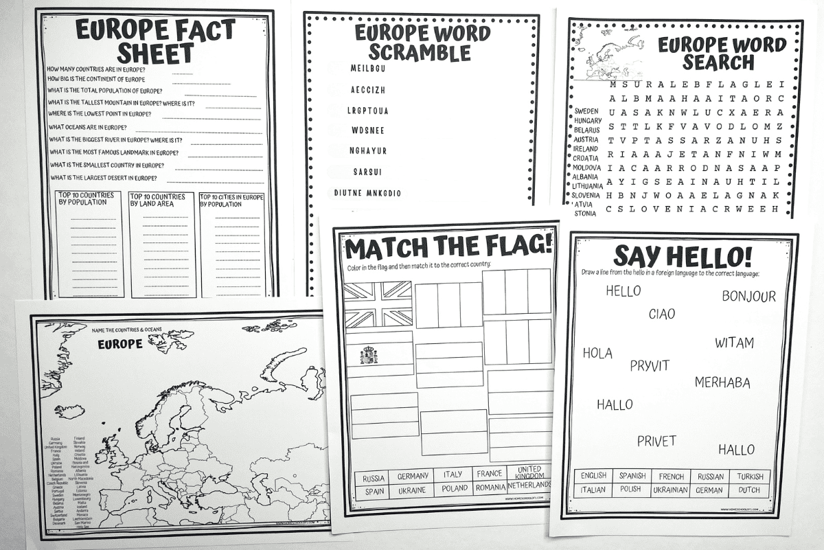 7 Countries Of Europe Worksheets For Kids Free Printables 7 Countries Of Europe Worksheets For Kids Free Printables