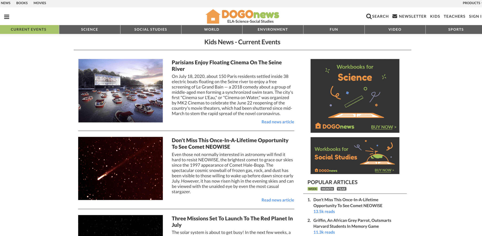 7 Free Current Events Websites For Students Literacy In Focus