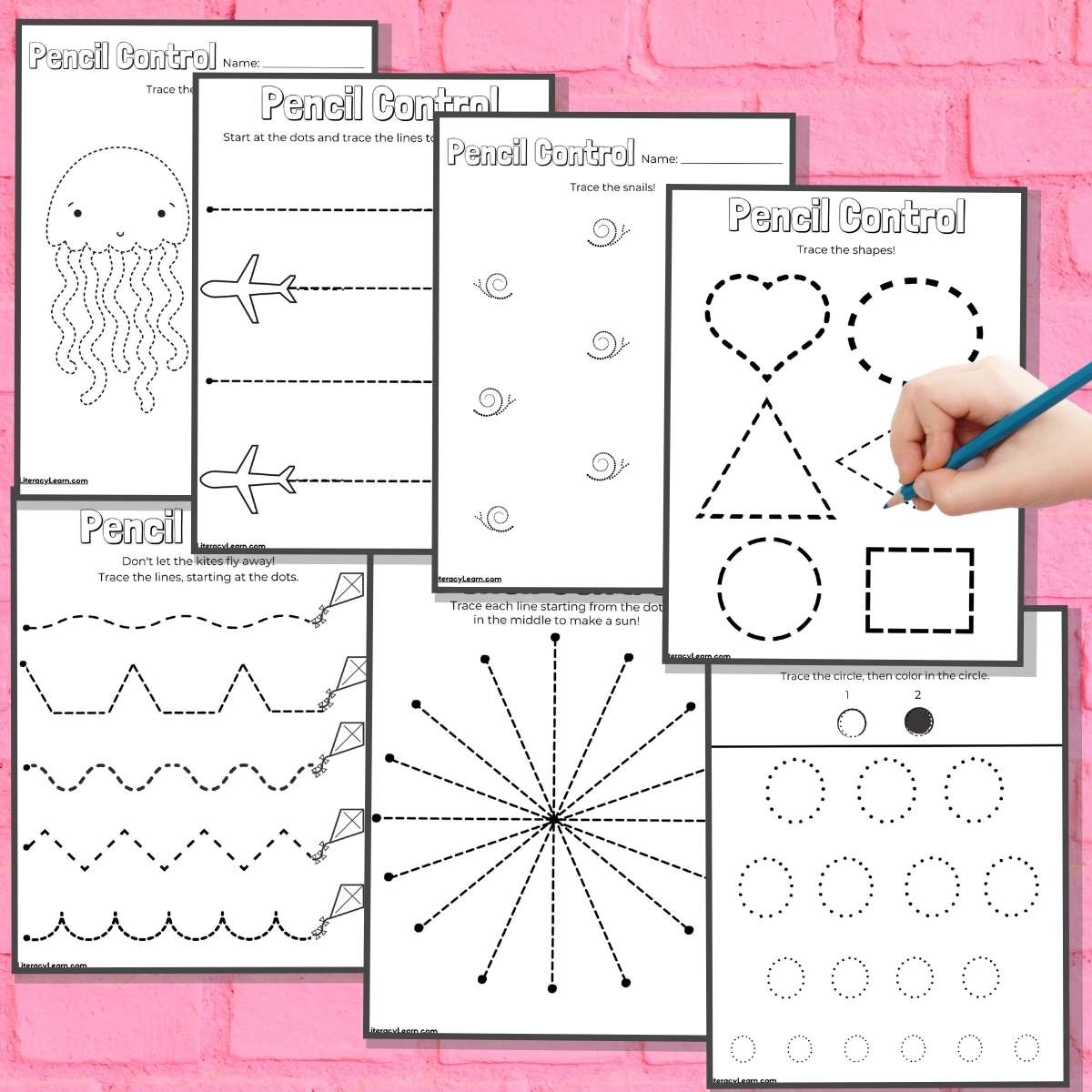 7 Pencil Control Worksheets Free Printables Literacy Learn 7 Pencil Control Worksheets Free Printables Literacy Learn