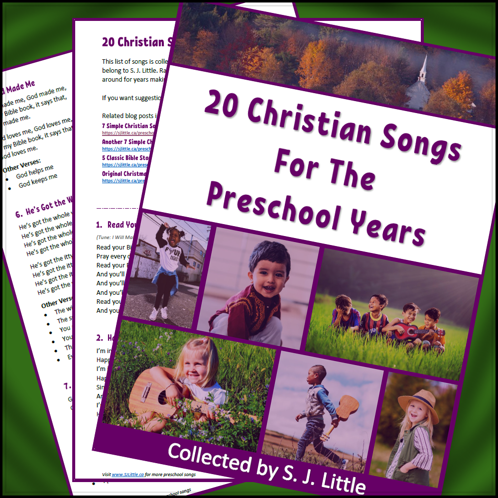 7 Simple Christian Songs For Preschoolers S J Little 7 Simple Christian Songs For Preschoolers S J Little