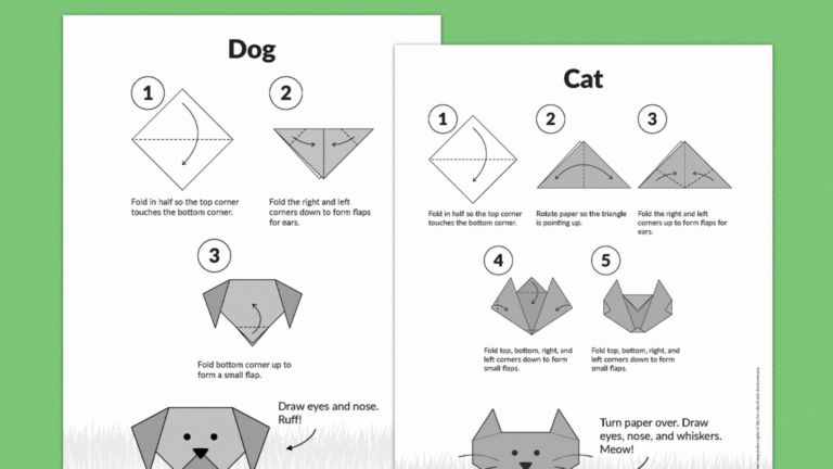8 Easy Origami Projects For Kids Free Printable Instructions