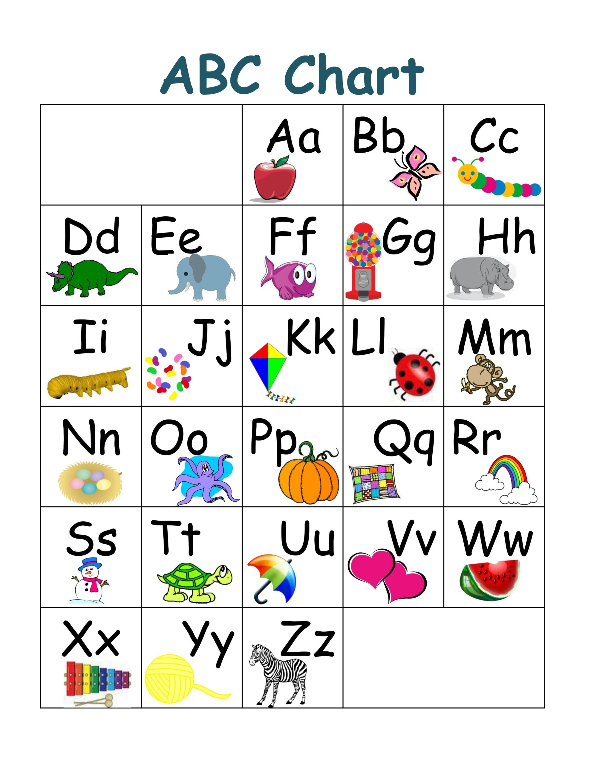 Abc Chart Printable Printable Design Resources Abc Chart Printable Printable Design Resources