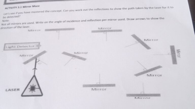 ACTIVITY 3 1 Mirror Maze Let s See If You StudyX