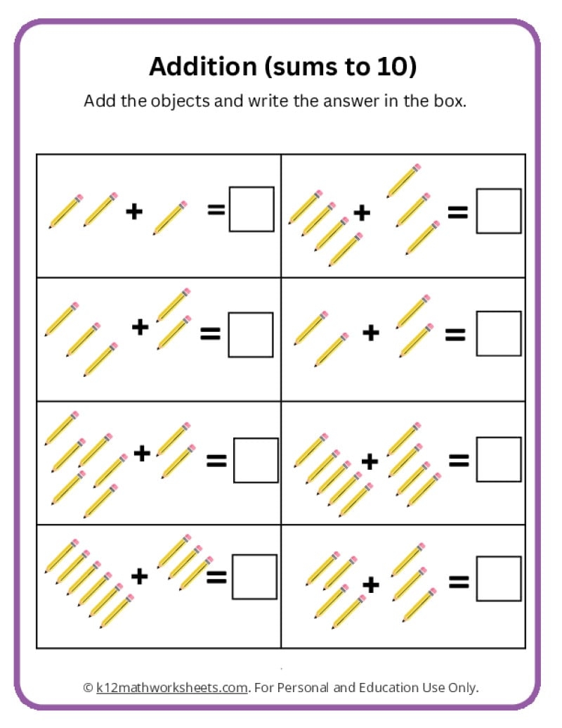 Addition And Subtraction Printables Preschool Addition And Subtraction Printables Preschool
