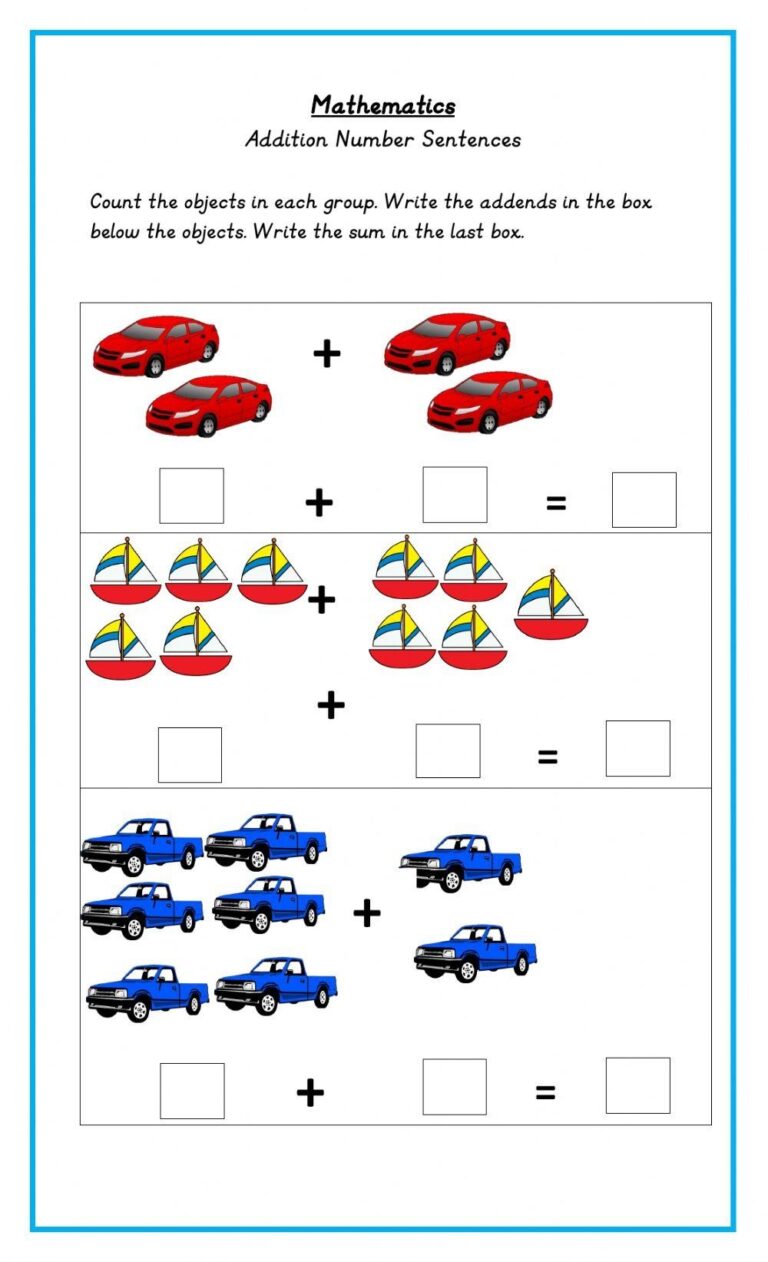 Addition Number Sentences Worksheet Live Worksheets Worksheets