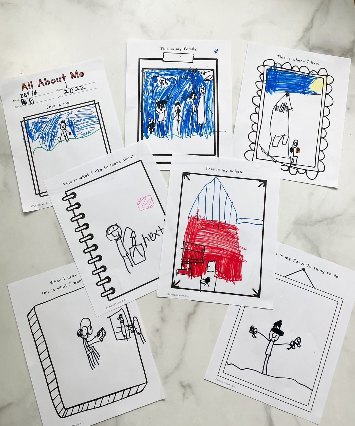 Preschool Printable All About Me Book