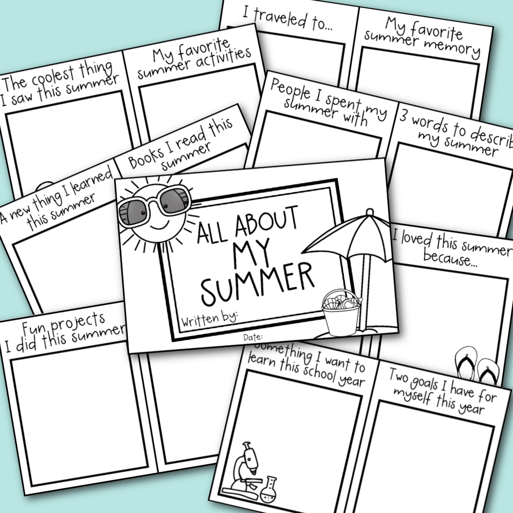 Free Printable Worksheets For Summer Break