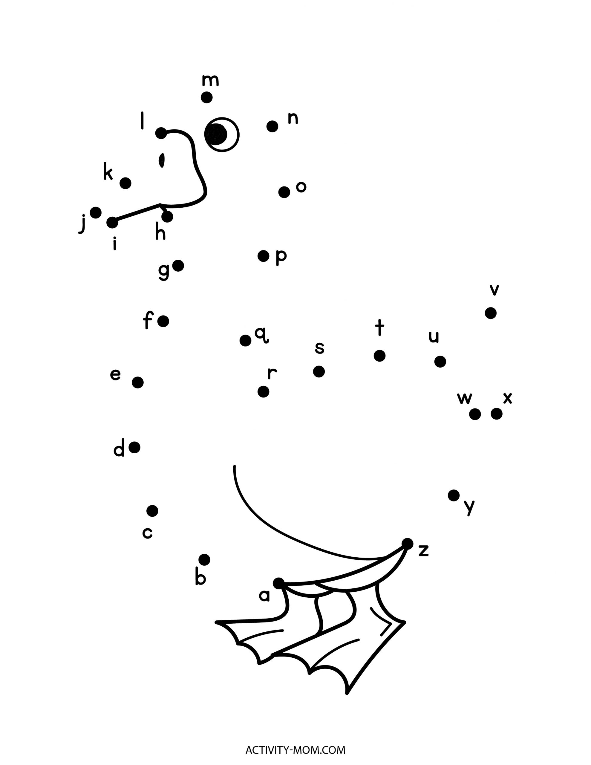 Alphabet Dot To Dot Worksheets free Printable The Activity Mom Alphabet Dot To Dot Worksheets free Printable The Activity Mom