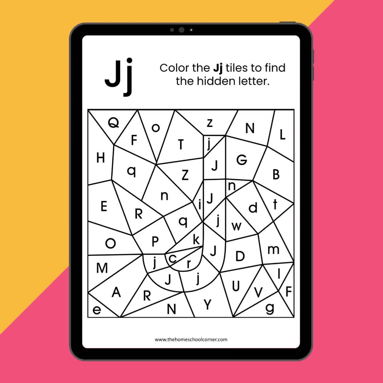 Hidden Alphabet Letters Worksheets