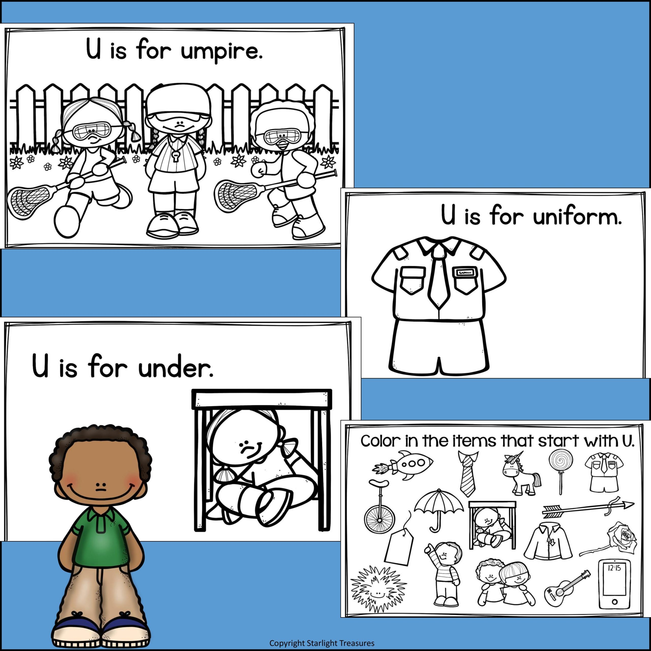 Alphabet Letter Of The Week The Letter U Mini Book Alphabet Letter Of The Week The Letter U Mini Book