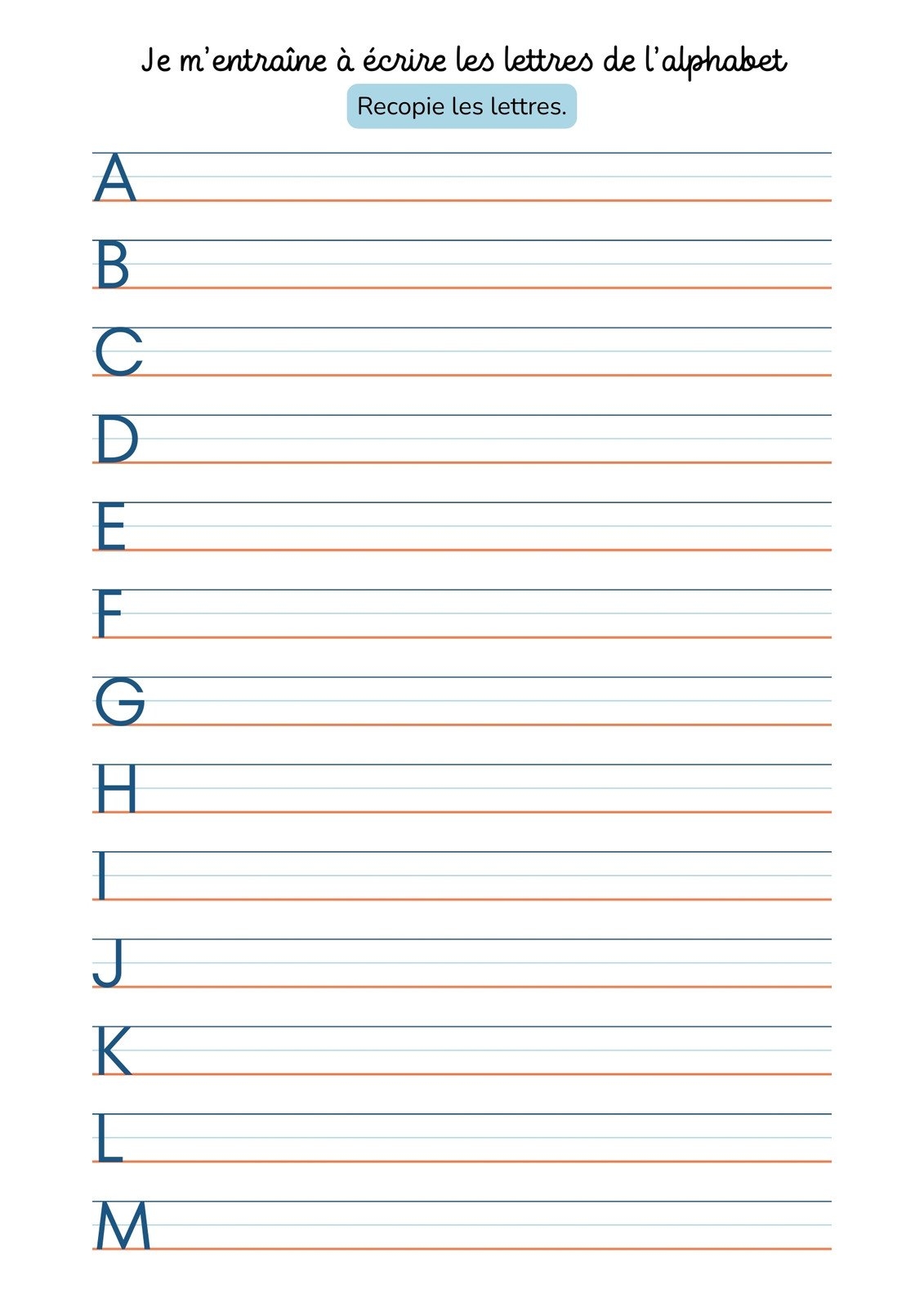 Alphabet Mod les Gratuits Personnaliser Canva