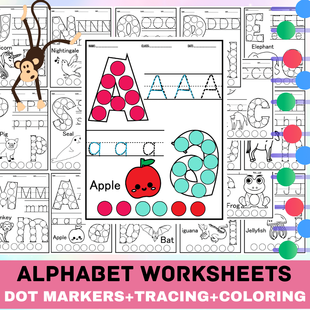 Alphabet Worksheets Tracing U0026 Coloring Pencil Control Handwriting Made By Teachers Alphabet Worksheets Tracing U0026 Coloring Pencil Control Handwriting Made By Teachers