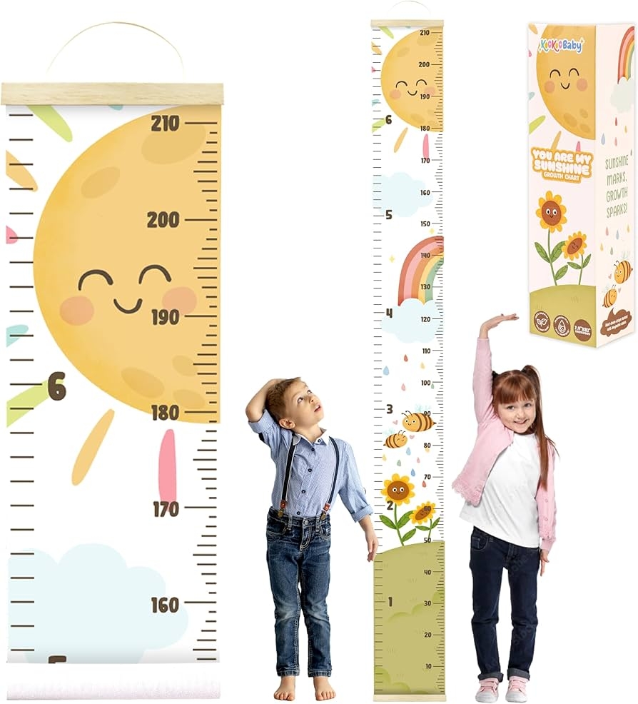 Amazon KooKooBaby Kids Growth Chart For Wall 82
