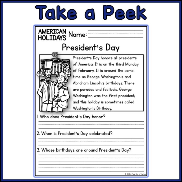 American Holidays Social Studies Reading Comprehension Passages K 2 Made By Teachers