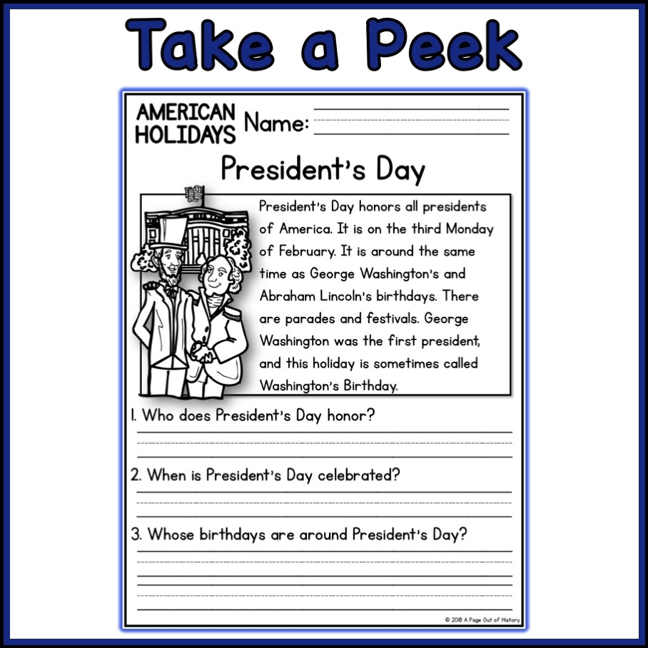 American Holidays Social Studies Reading Comprehension Passages K 2 Made By Teachers American Holidays Social Studies Reading Comprehension Passages K 2 Made By Teachers