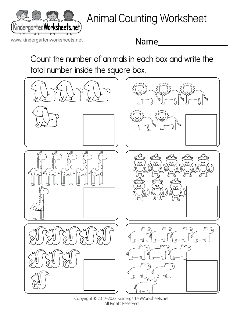 Animal Counting Worksheet Free Printable Digital U0026 PDF Animal Counting Worksheet Free Printable Digital U0026 PDF