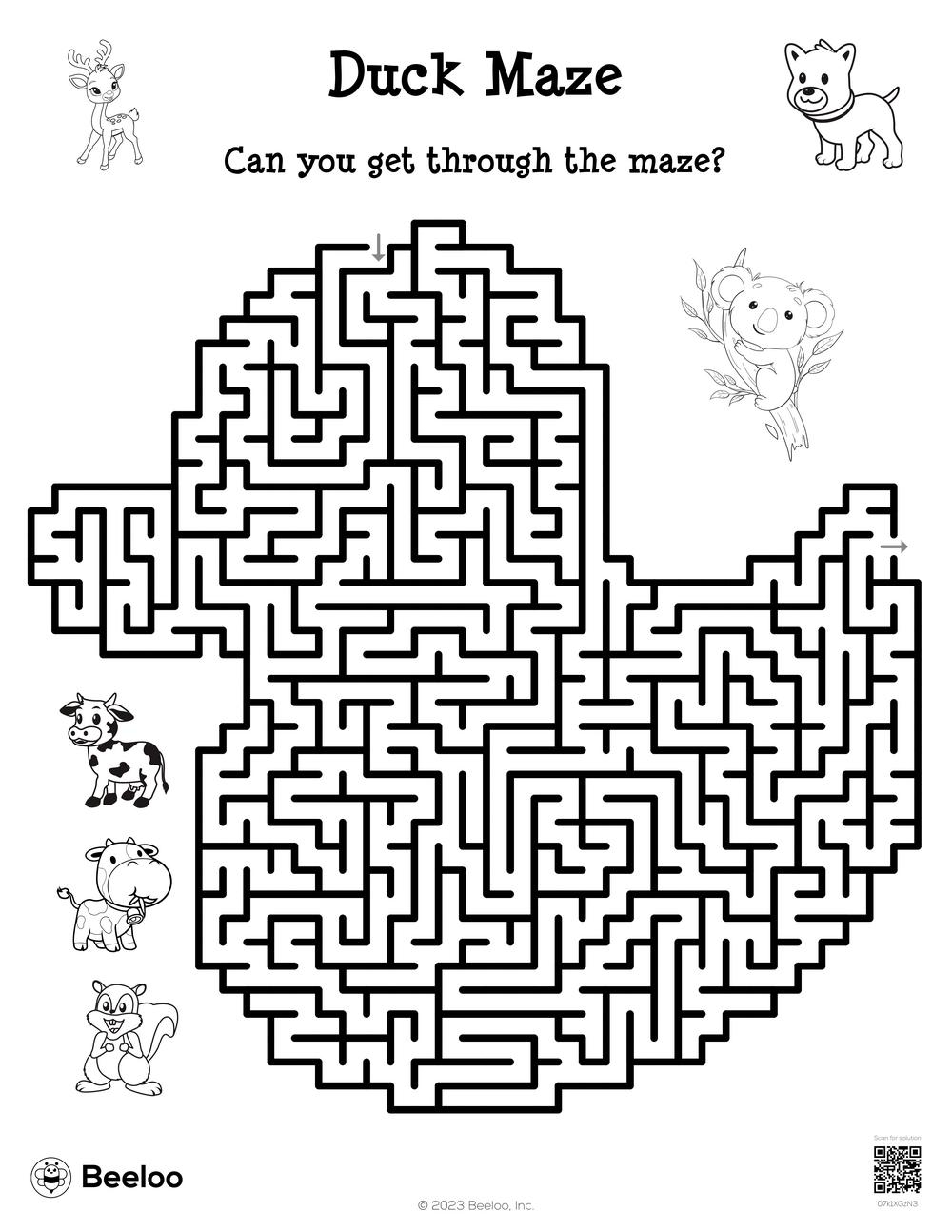Maze Worksheet Printable