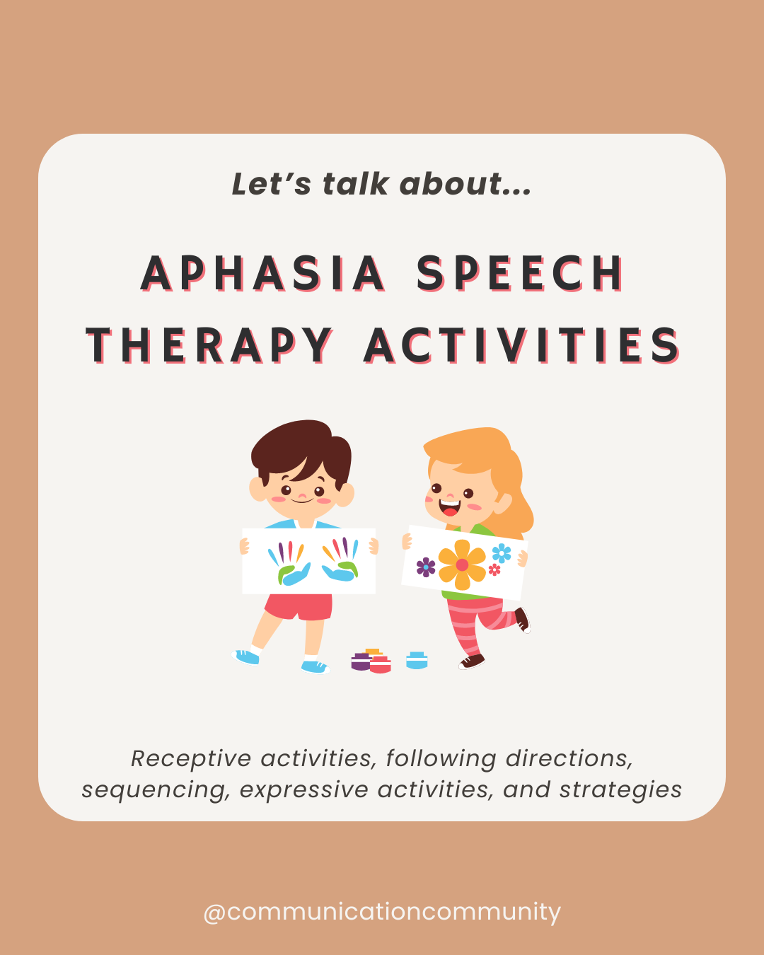 Aphasia Speech Therapy Activities Receptive Expressive U0026 Advocacy 