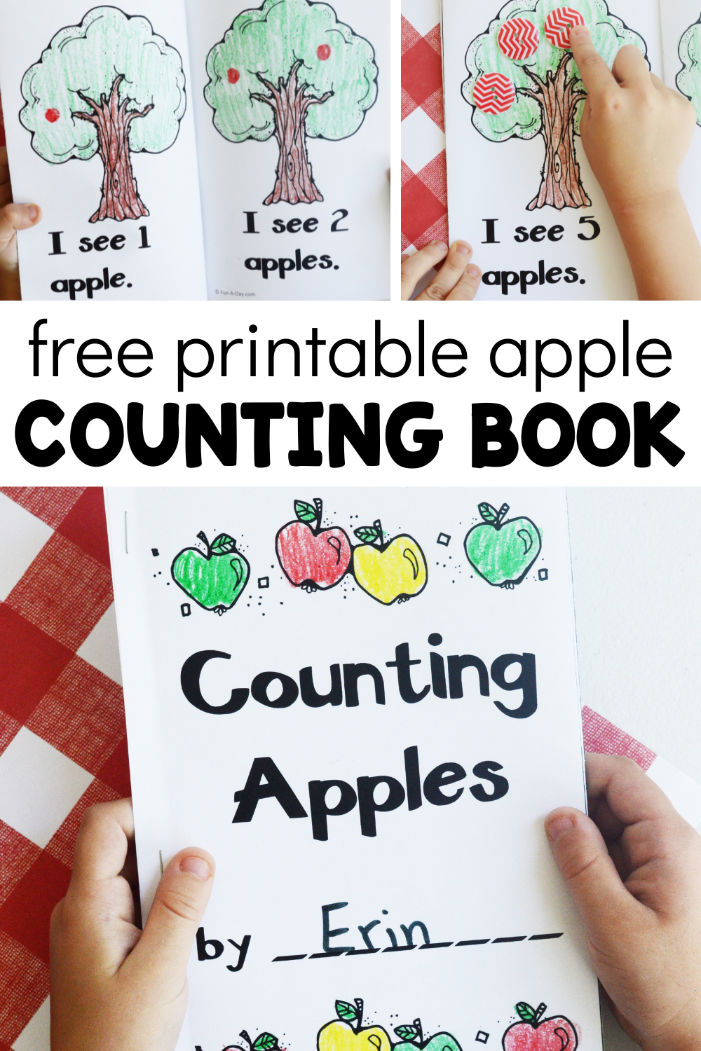 Apple Counting Book Free Printable Fun A Day 