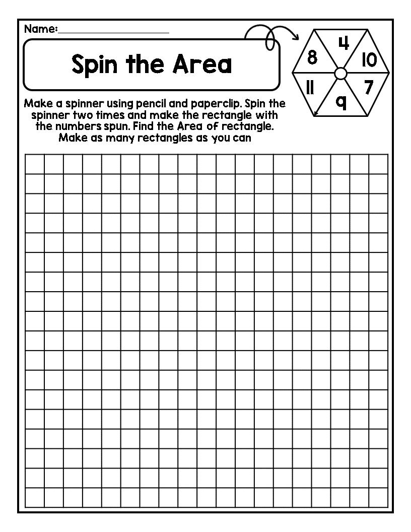 Area And Perimeter No Prep Worksheets 3rd Grade Made By Teachers
