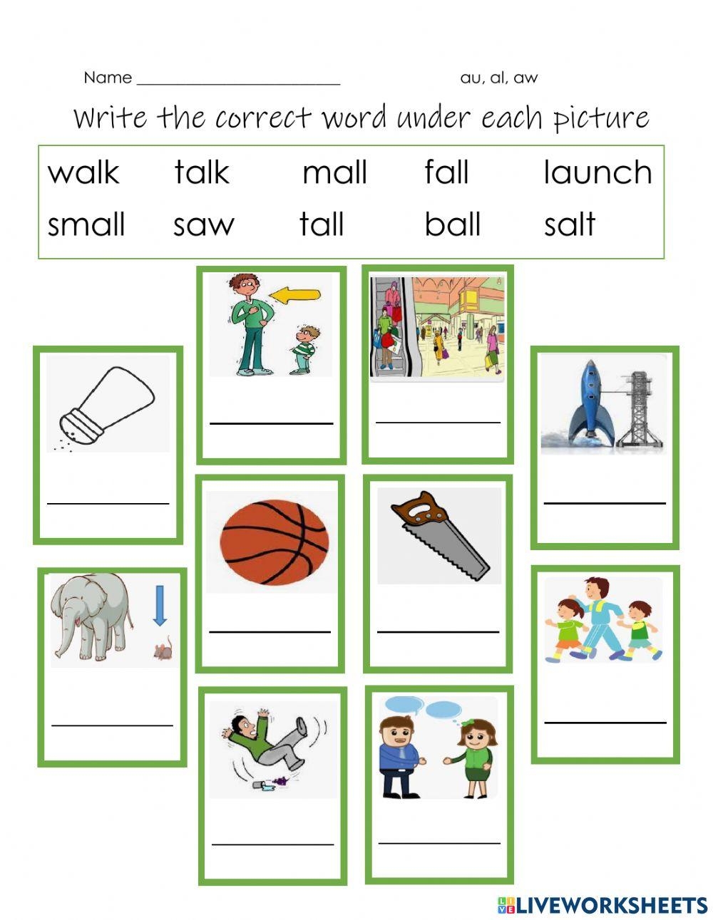 Au Vs Aw Spelling Worksheet Au0026w Worksheets Library