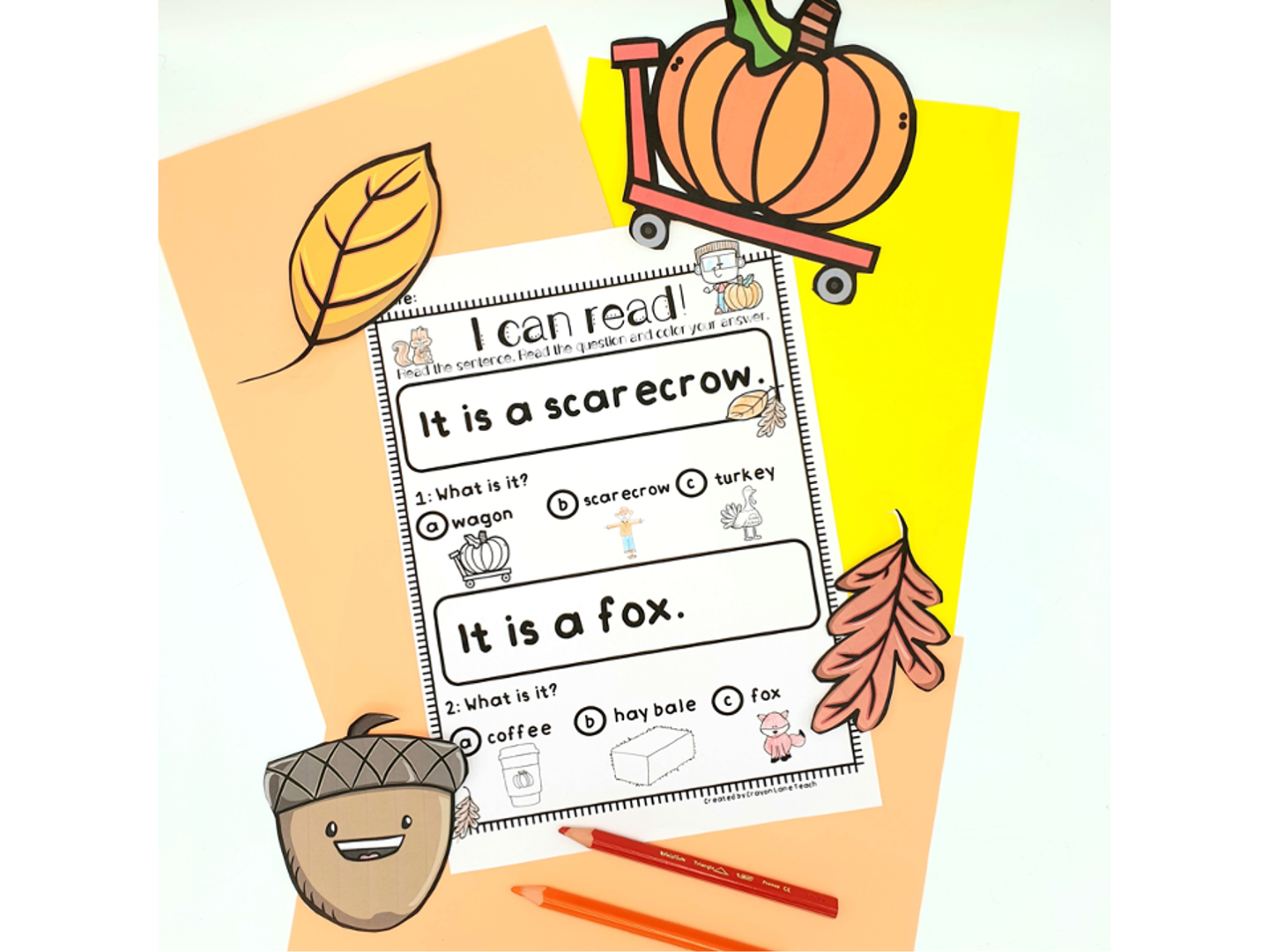 Fall Reading Comprehension Worksheets Pdf