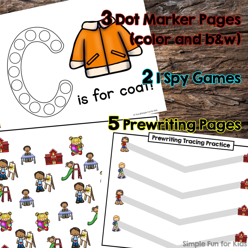 Back To Preschool Printable Pack Simple Fun For Kids Shop Back To Preschool Printable Pack Simple Fun For Kids Shop