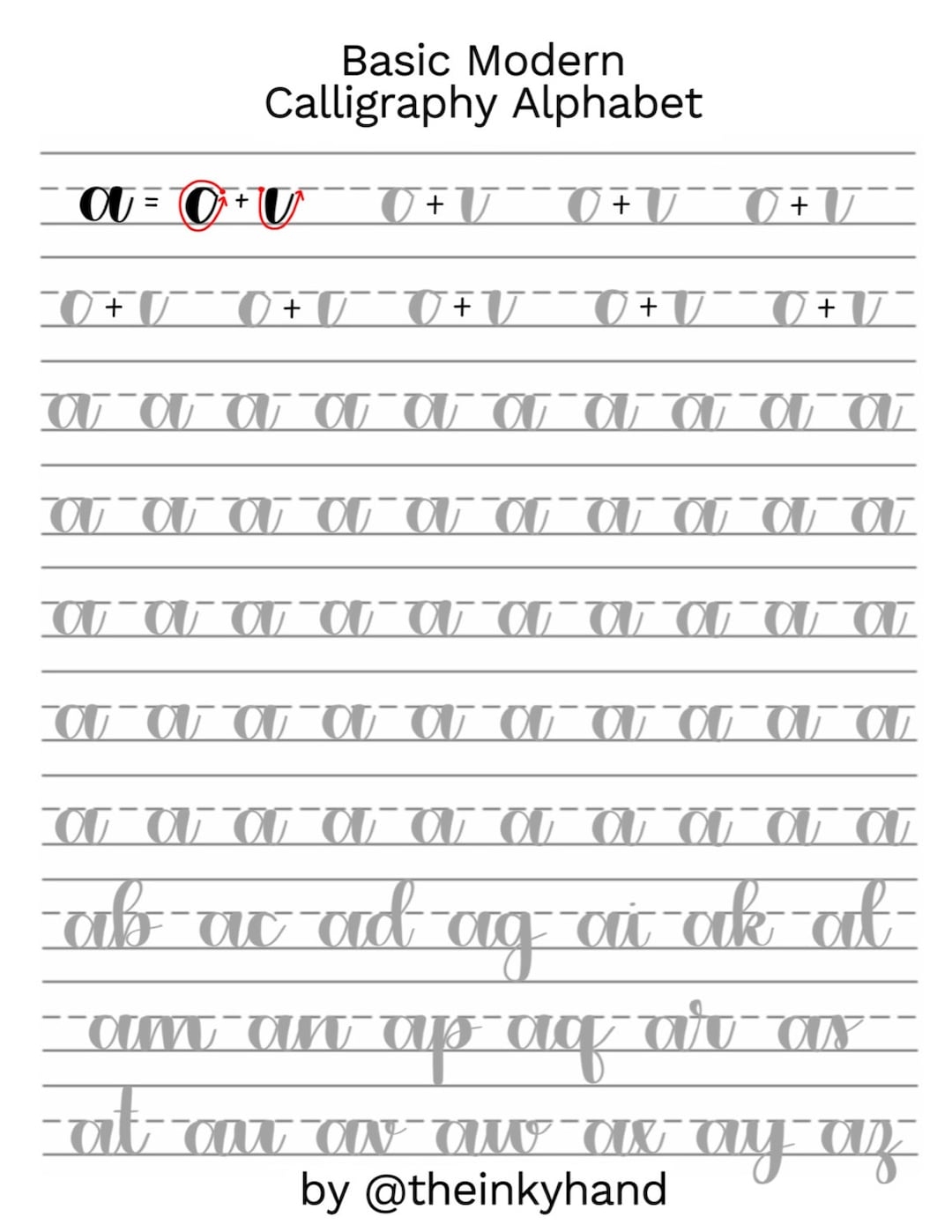 Free Modern Calligraphy Printable Worksheets Free Modern Calligraphy Printable Worksheets