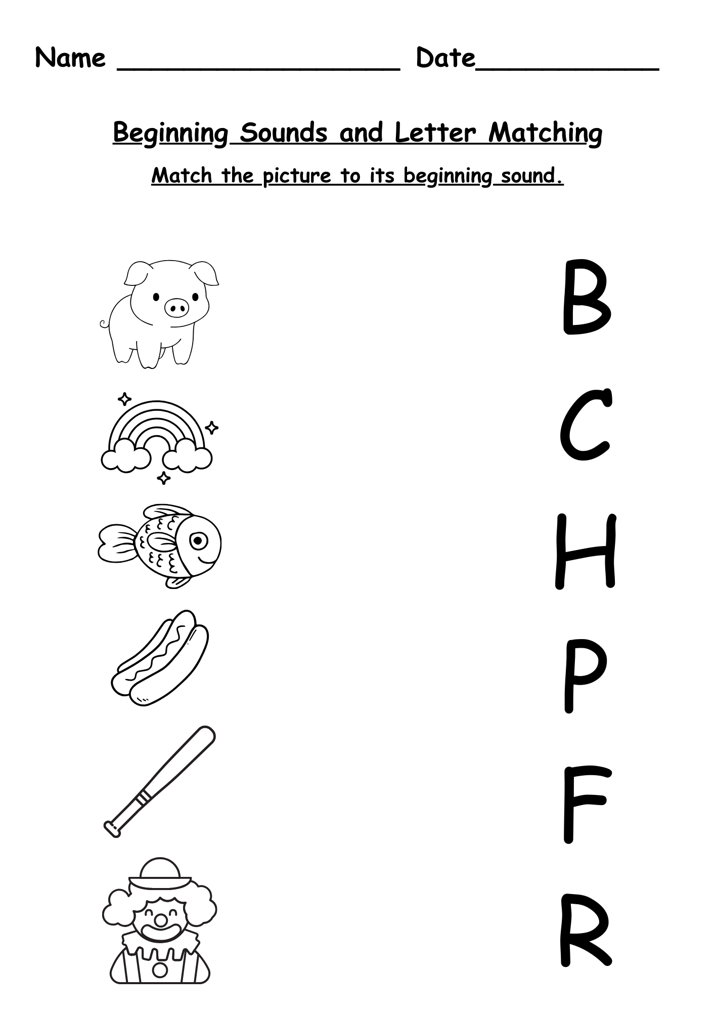 Beginning Sounds Worksheets Beginning Sounds Worksheets