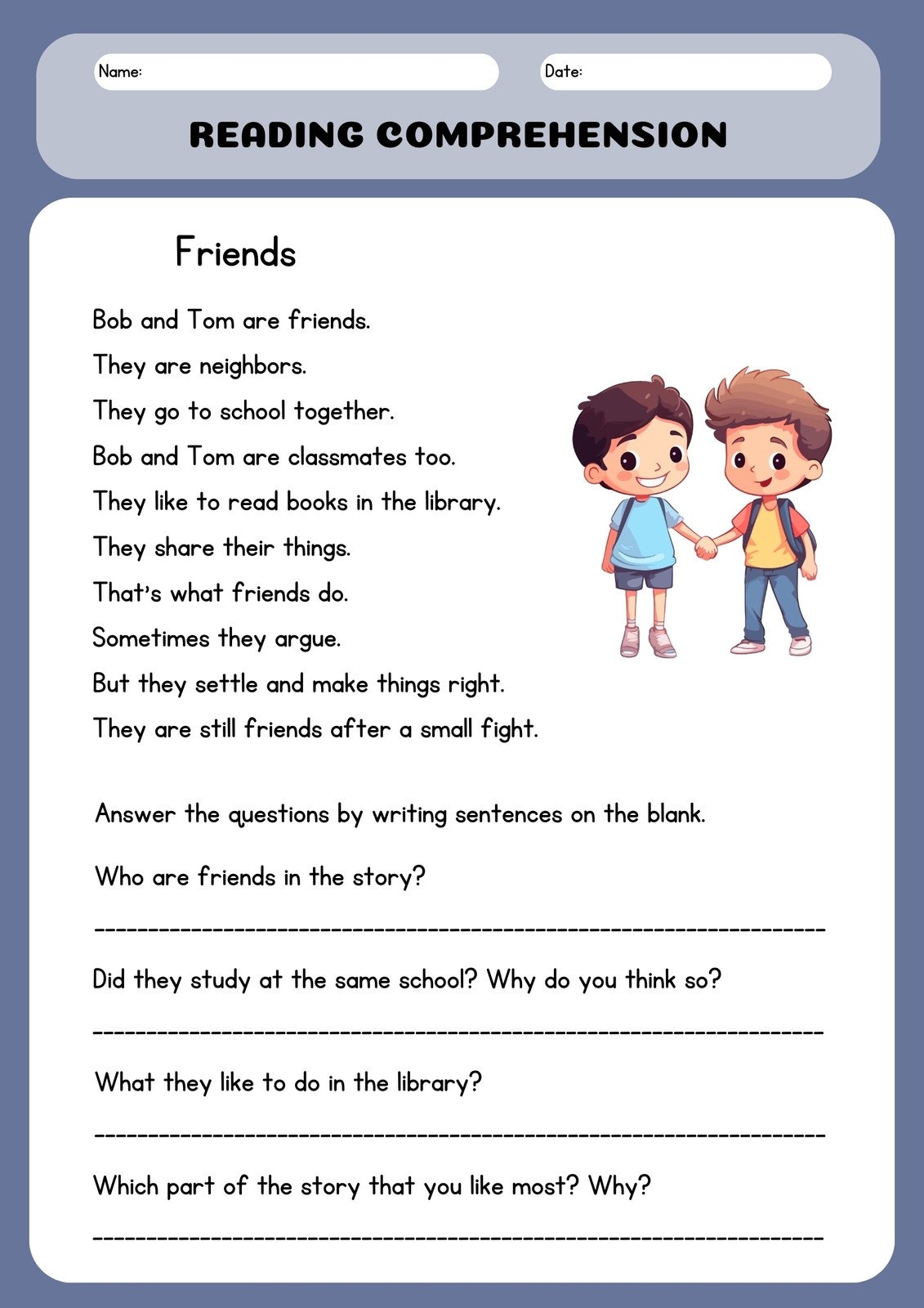 Bible Fun For Kids Friends Worksheets Library