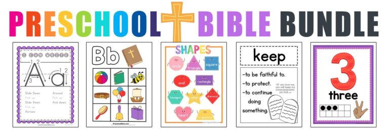Bible Games Christian Preschool Printables