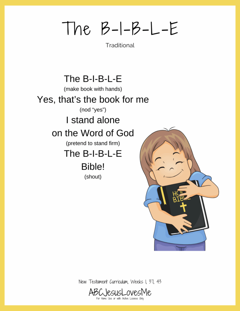 Bible Song Packet 2 ABCJesusLovesMe