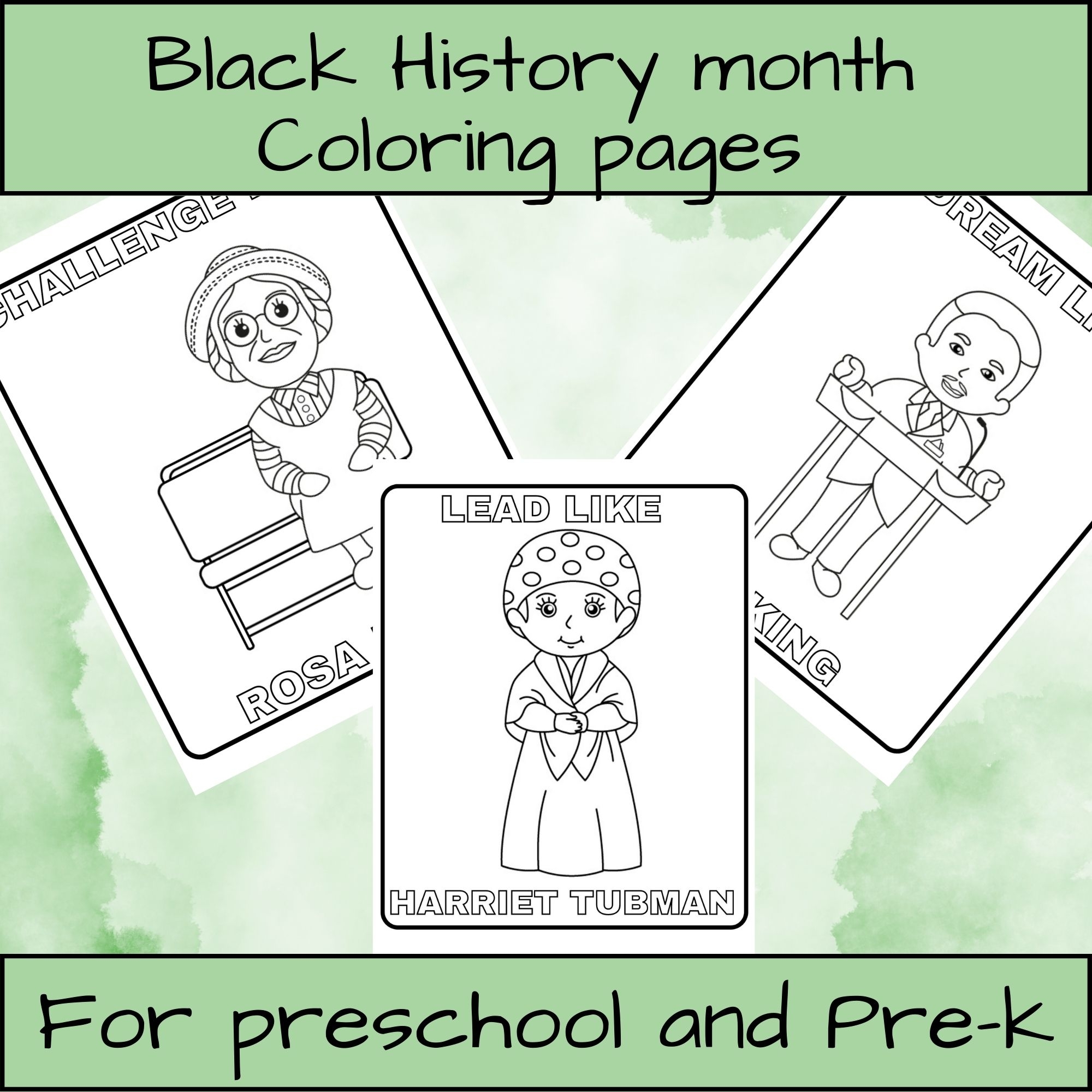 Black History Month Coloring Pages Preschool And Pre k No Prep 