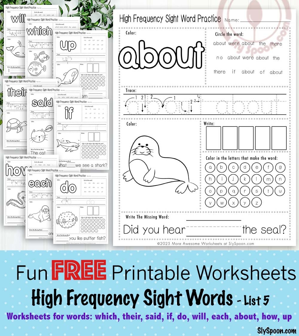 Boost Early Literacy Skills With Free Printable Sight Word 