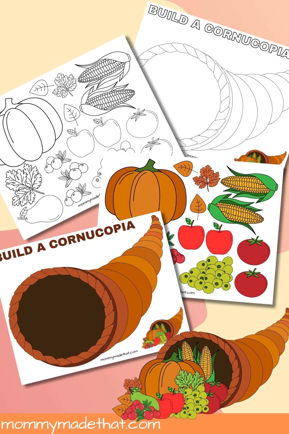 Build A Cornucopia Free Printable Craft 